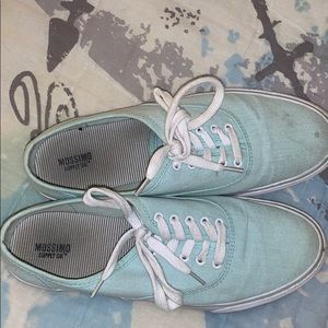 Mint Green Low Top Sneakers